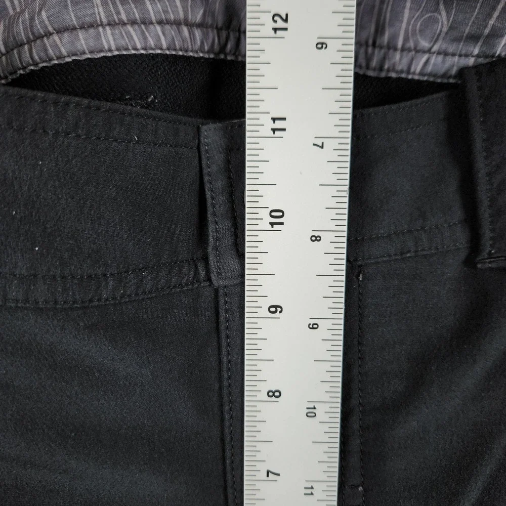Lululemon Men's Black Commission Pants 31x34 Vintage Octagon Logo Zipper Pockets